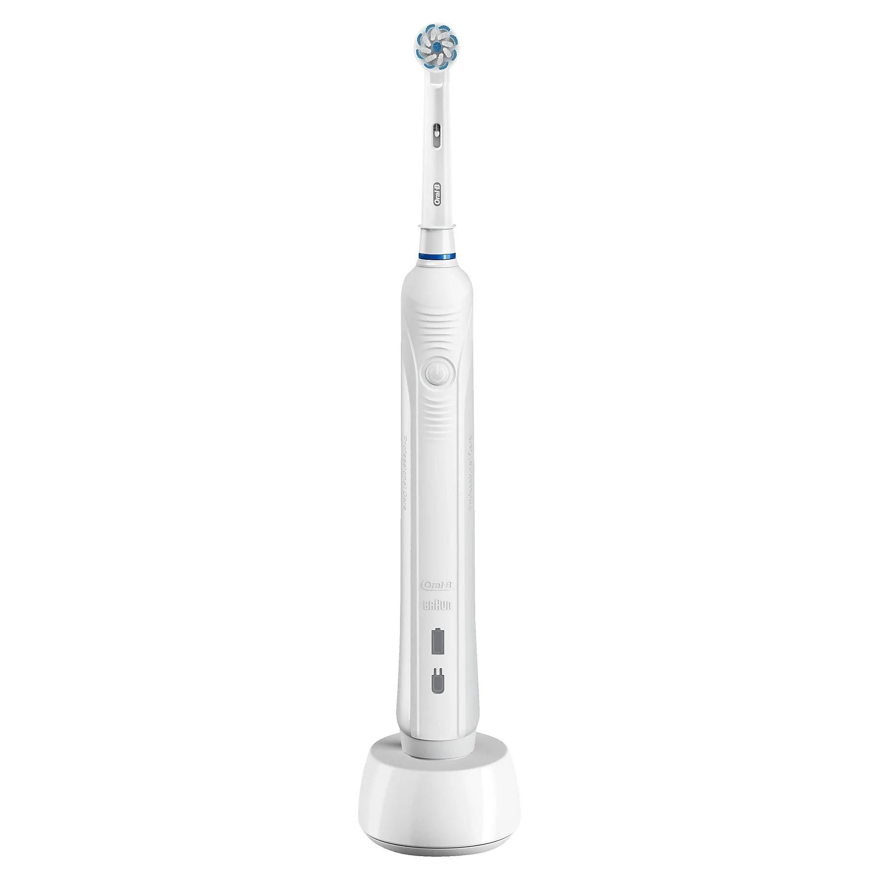 Oral-B Elektrische Zahnbürste sanfte Reinigung, Aufsteckbürsten: 1 St.,  gründliche Zahnreinigung, 3 Putzprogamme, Drucksensor & Timer