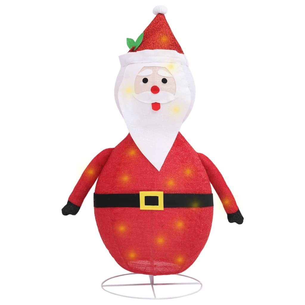 vidaXL Dekolicht 60 cm Weihnachtsmann-Figur LED Luxus Stoff 60 cm
