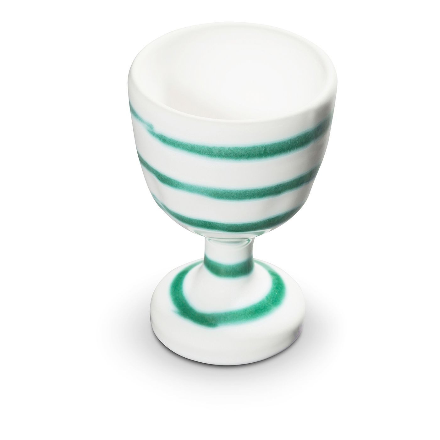 Becher Gmundner Keramik Grüngeflammt, Eierbecher (H: 7,5cm)