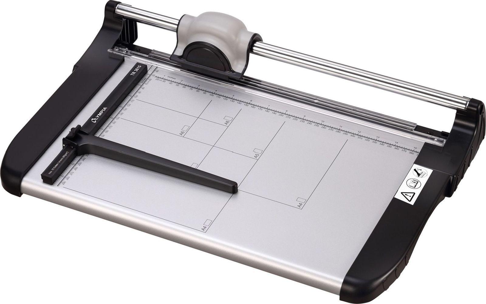 Olympia Rollenschneidemaschine Rollenschneider TR 3615 A4 grau/schwarz