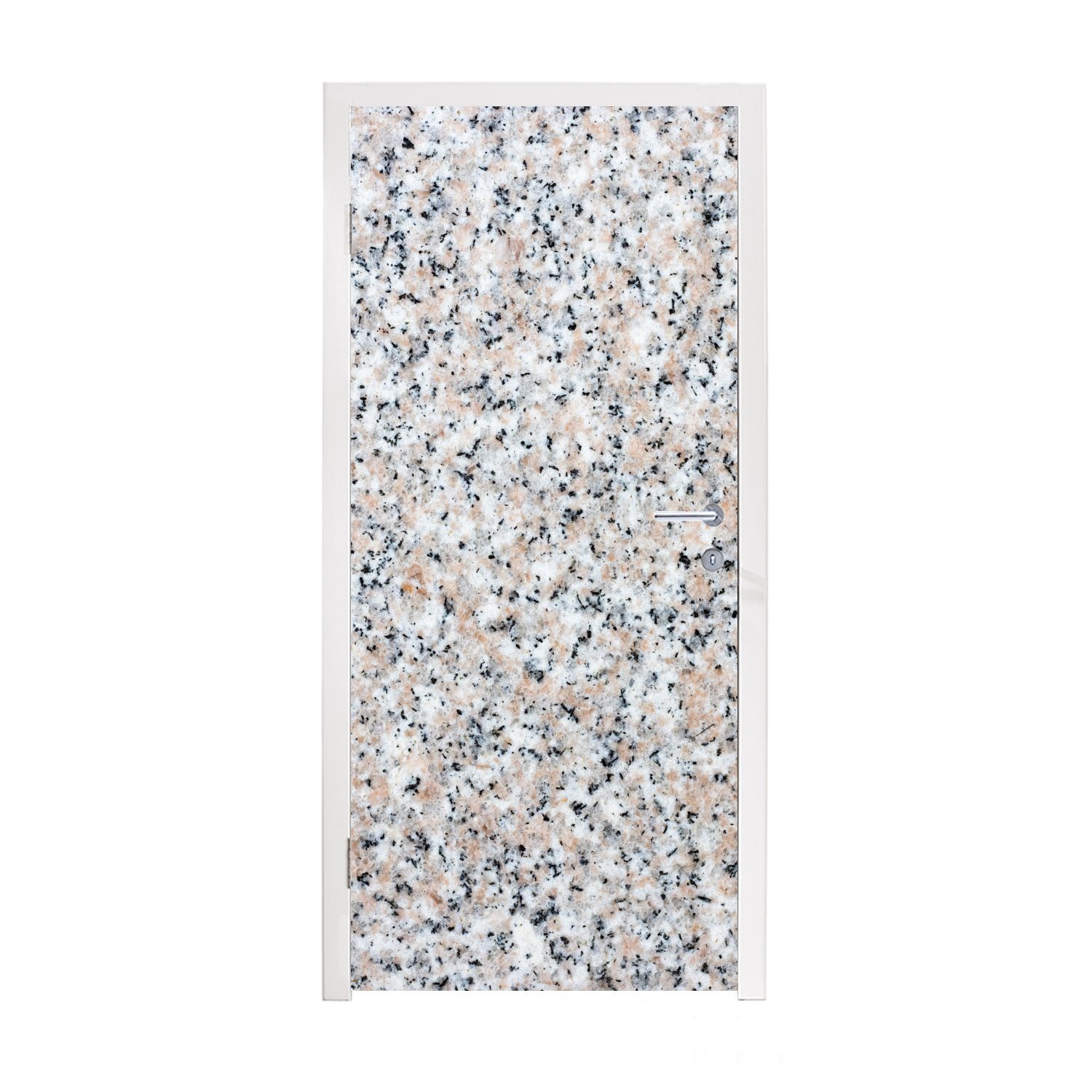MuchoWow Türtapete Granit - Strukturen - Design - Stein, Matt, bedruckt, (1 St), Fototapete für Tür, Türaufkleber, 75x205 cm