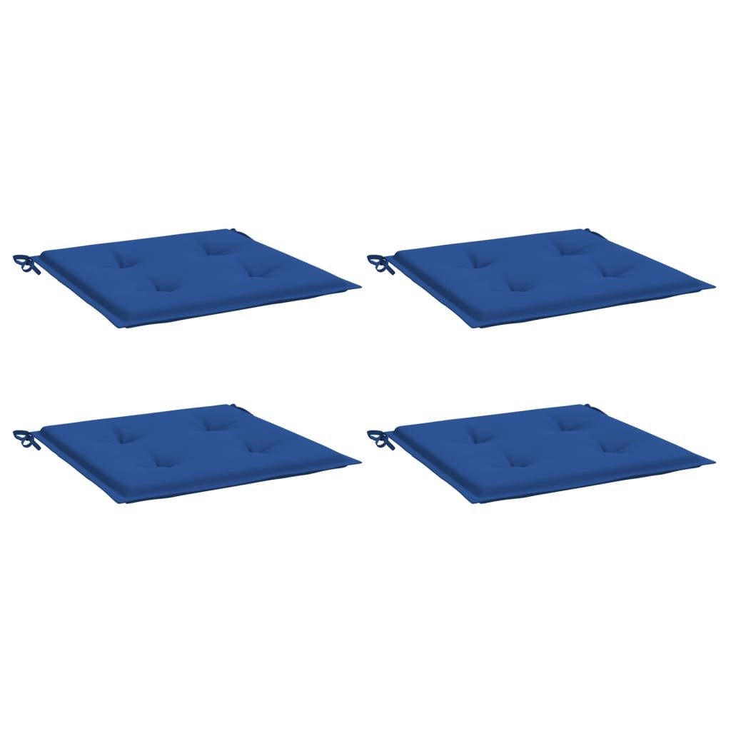 vidaXL Sitzauflage Gartenstuhl-Kissen 4 Stk. Königsblau günstig online kaufen