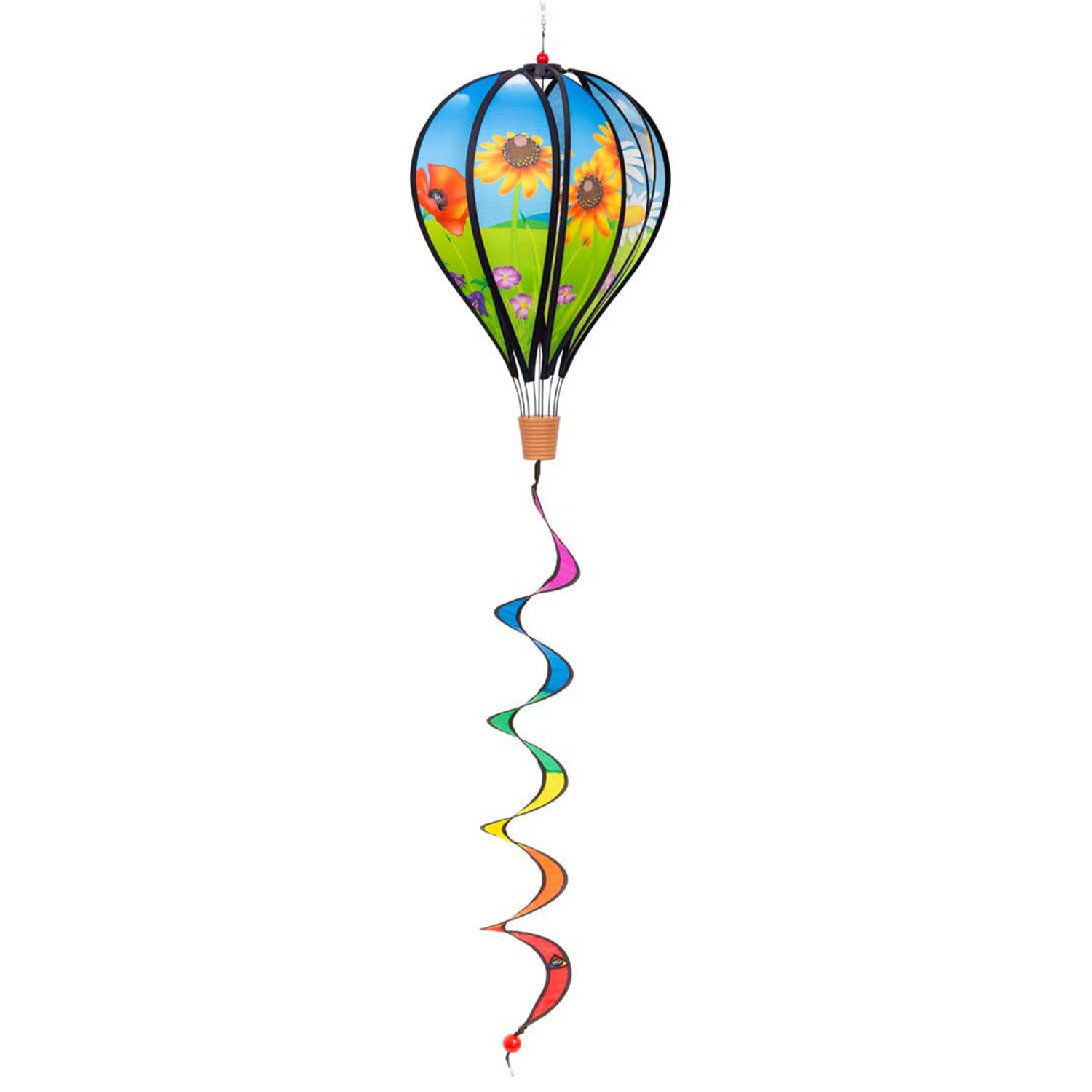 HQ Windspiel HQ Hot Air Balloon Twist Flowers Heißluftballoon, dreht sich bereits bei der geringsten Brise