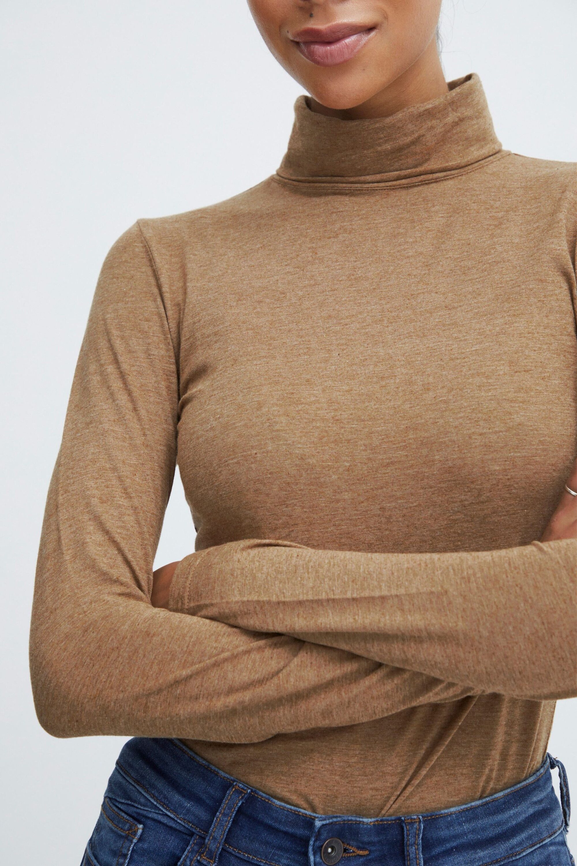 b.young Langarmshirt Pamila (1-tlg) Plain/ohne Details