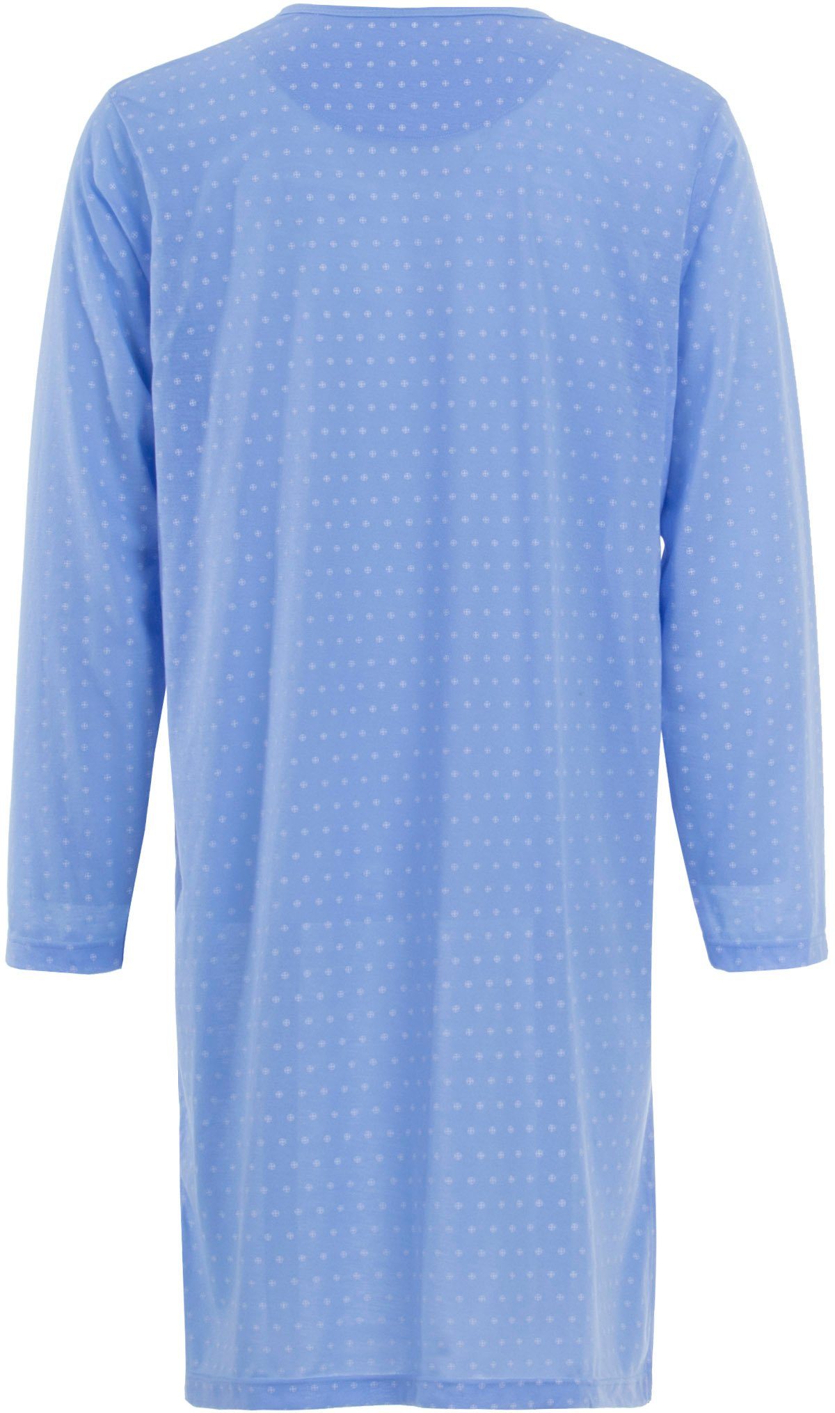 Henry Terre Nachthemd Ball Nachthemd - blau Langarm