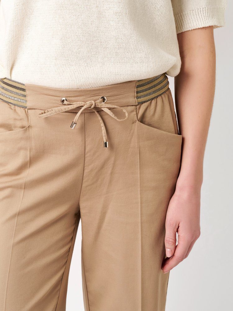 TONI 7/8-Hose Sue Wide 7/8 aus sommerlich leichtem Baumwollmix, mit Dehnbund