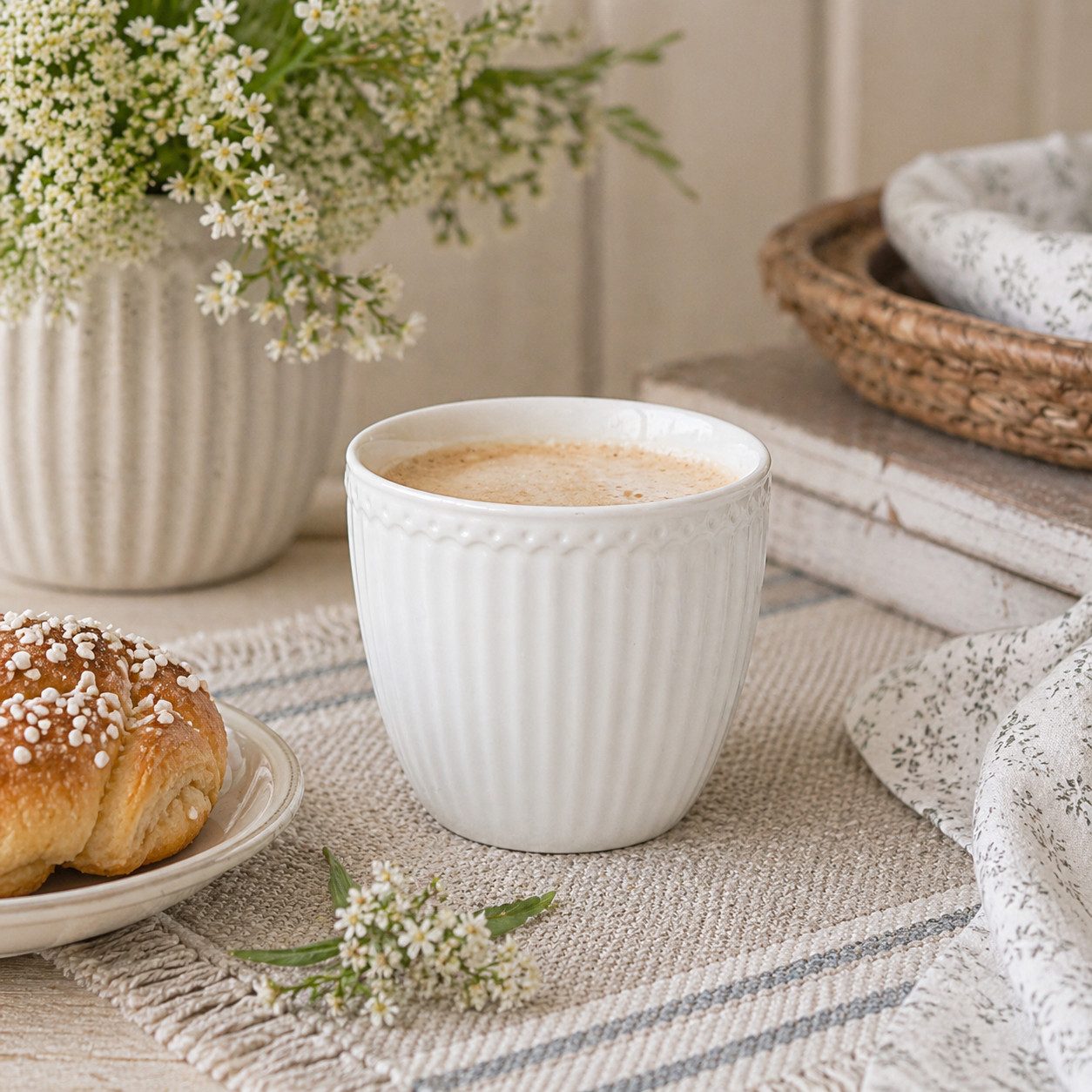 Greengate Becher GreenGate Latte Cup Alice Weiß