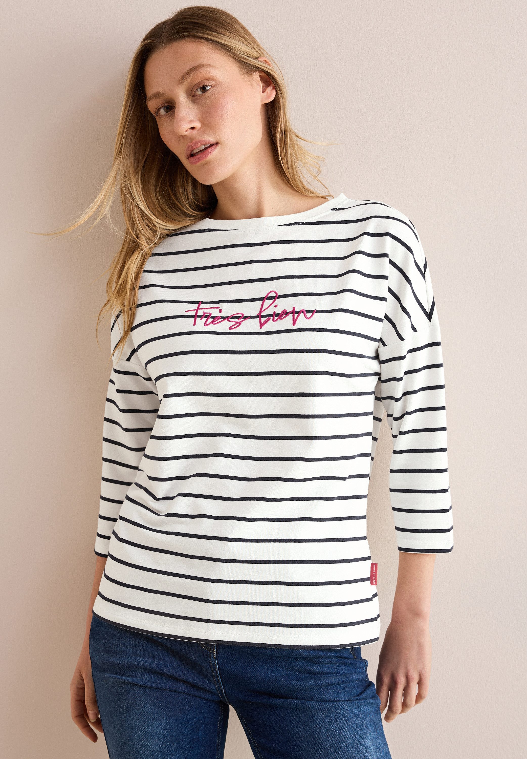CECIL 3/4-Arm-Shirt mit 3/4 Ärmeln günstig online kaufen