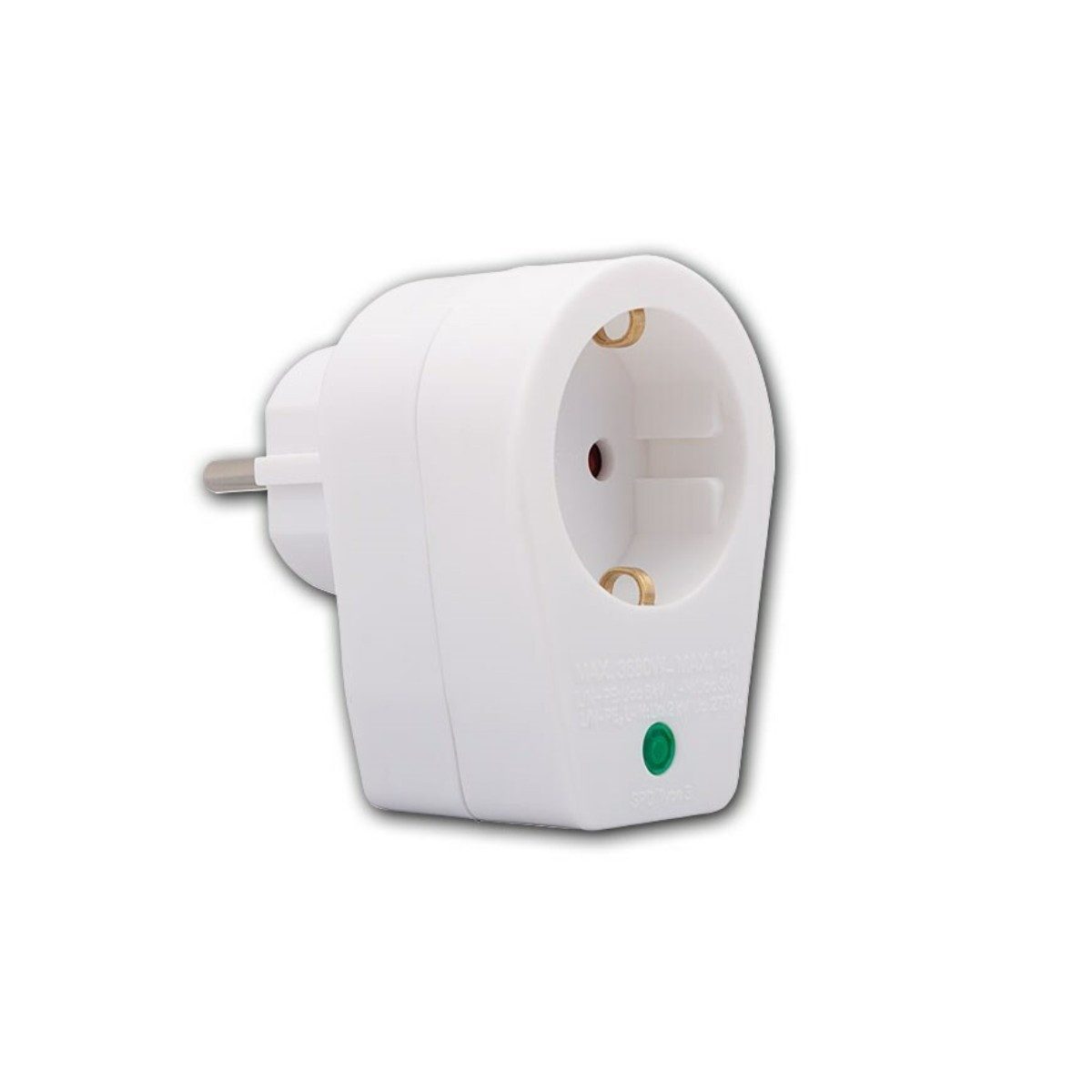 REV REV Überspannungsschutzadapter Steckdose 3680W Typ 3 16A 250V Verlängerungskabel, Deutschland, Deutschland, Blitzschutz Geräteschutz Adapter