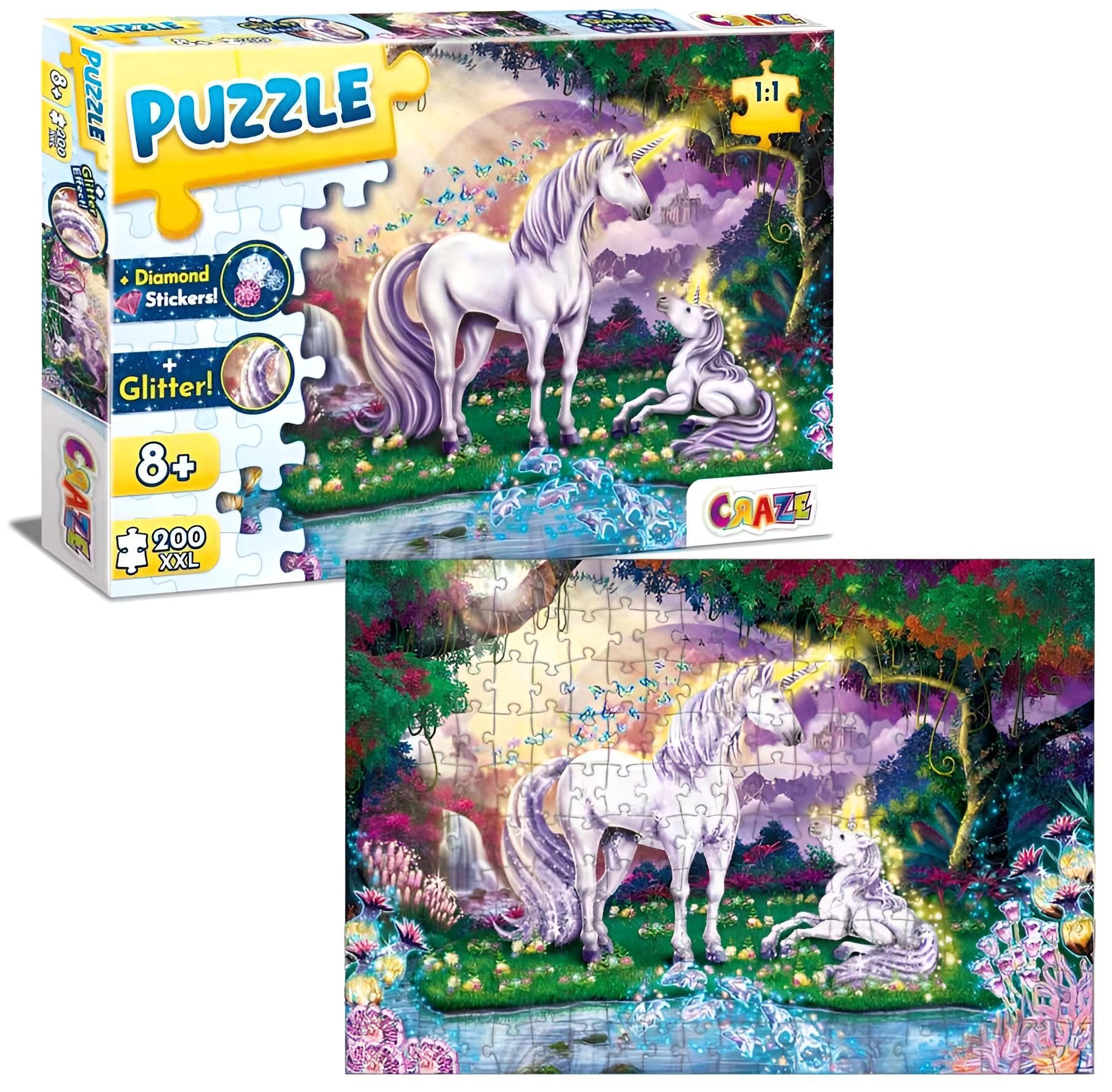 CRAZE Puzzle Mystic Lake, 200 Teile, Puzzleteile