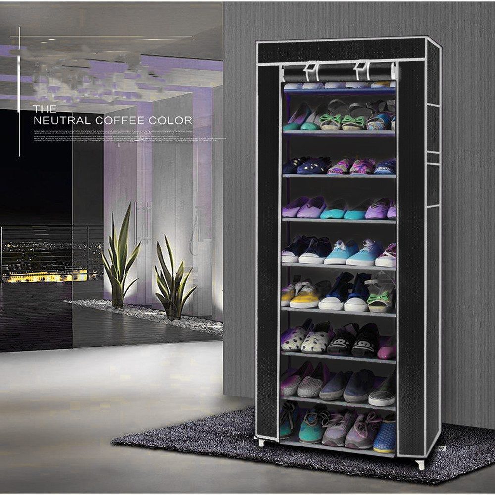 HT Schuhschrank 60 x 30 x 160cm, Schuhregal für mehr als 30 Paar Platzspare günstig online kaufen