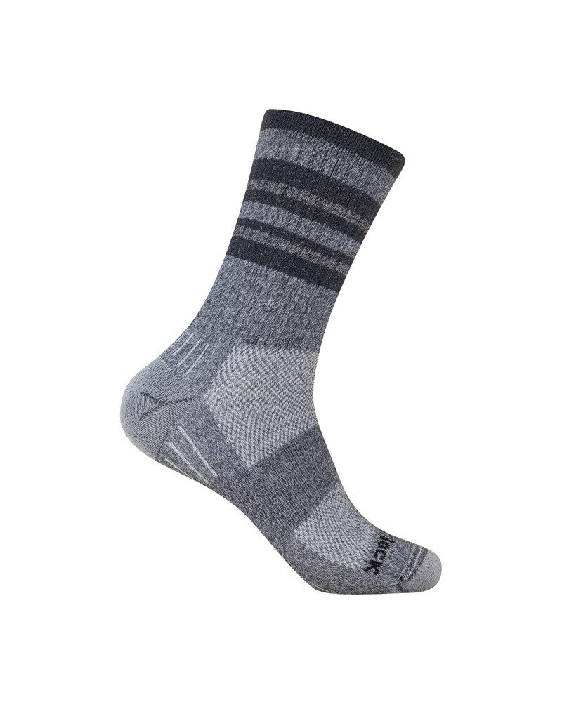 Wrightsock Wandersocken Crew Escape (extra Frottee-Polsterung, mitteldick) ashgrau - 1 Paar