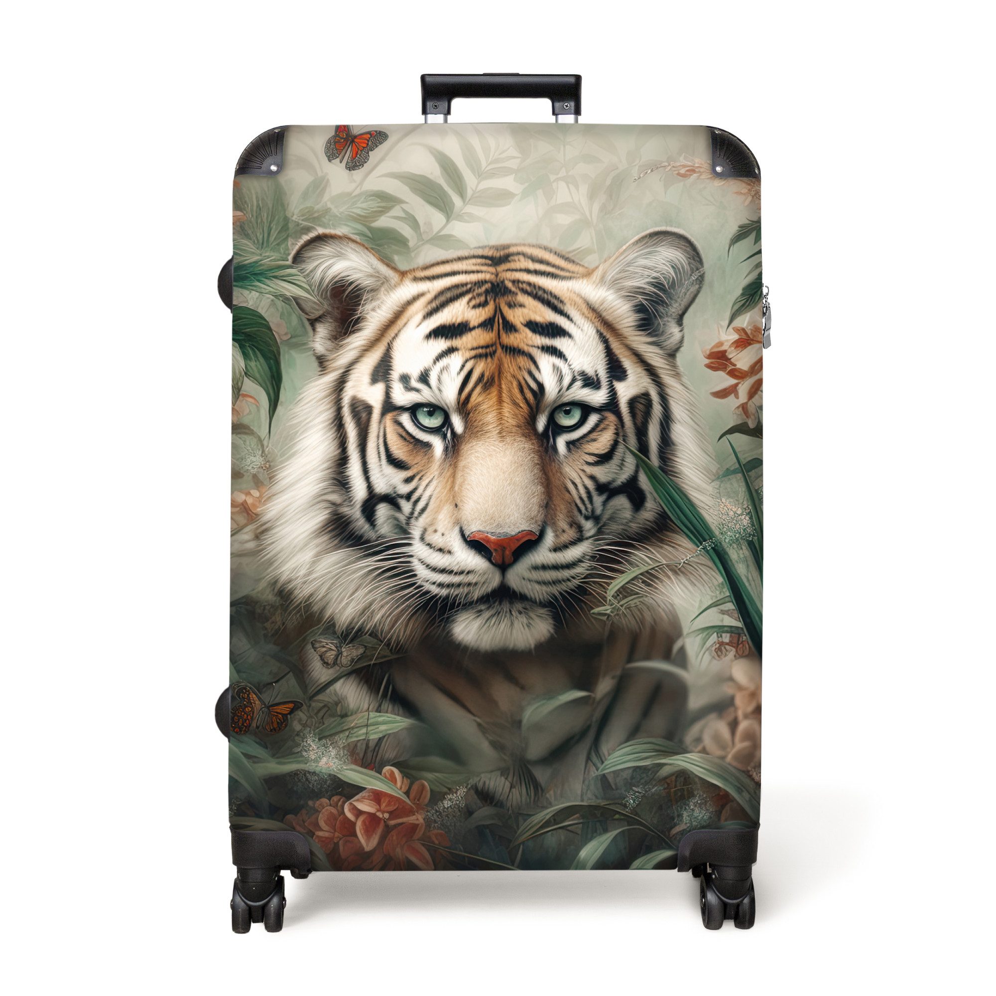 NoBoringSuitcases.com© Hartschalen-Trolley Tiger - Schmetterlinge - günstig online kaufen
