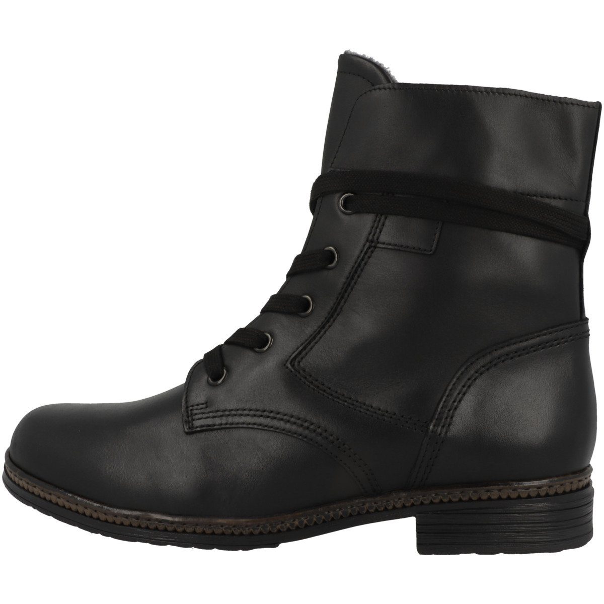 Gabor 34.674 Damen Schnürboots schwarz/braun