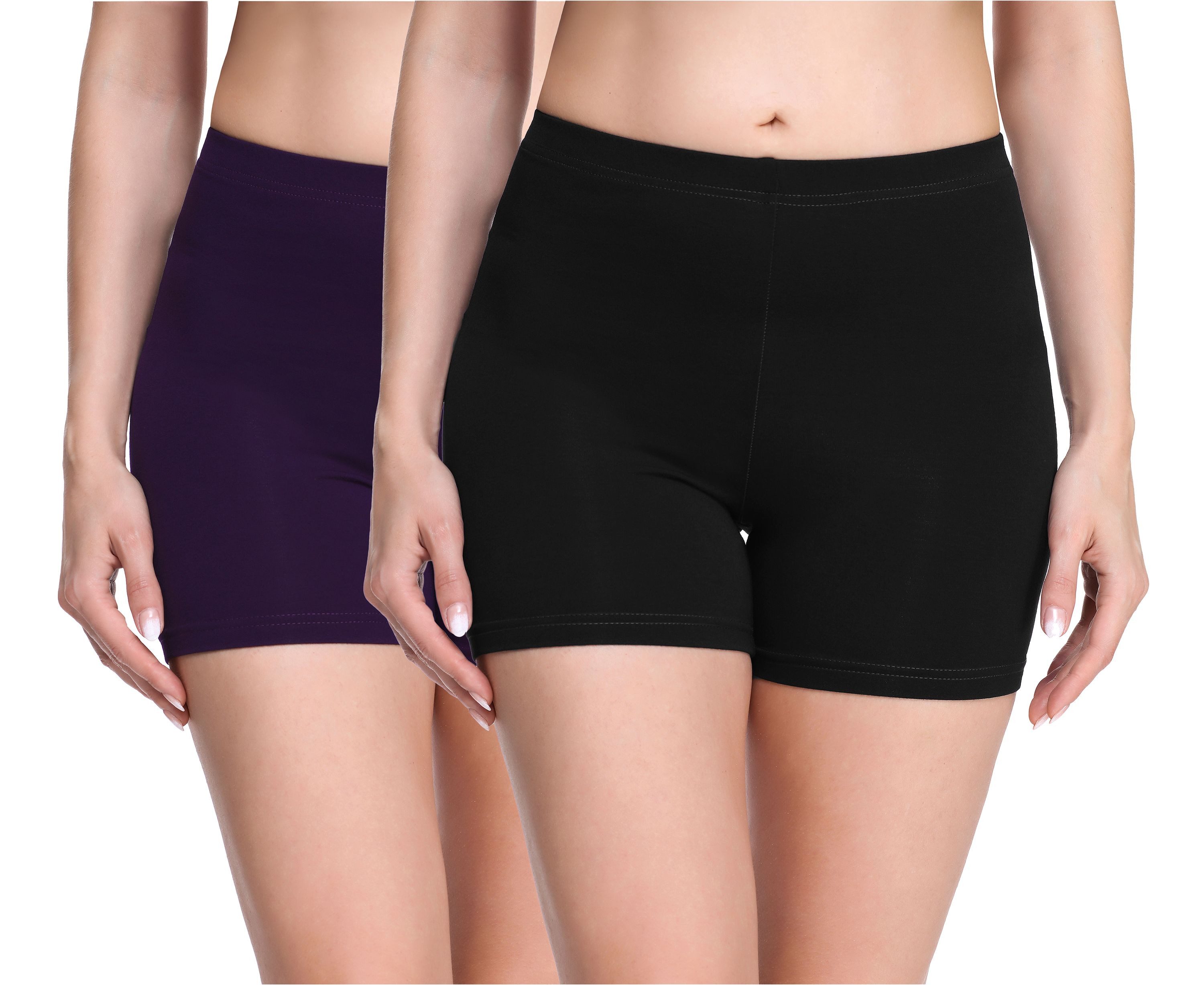 Merry Style Leggings Damen Shorts Radlerhose Hotpants MS10-283 (2-tlg) aus Viskose