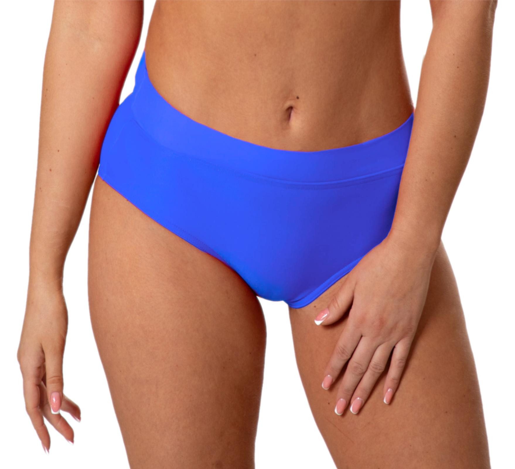 Aquarti Bikini-Hose Unterteil High Waist mit Umschlagbund