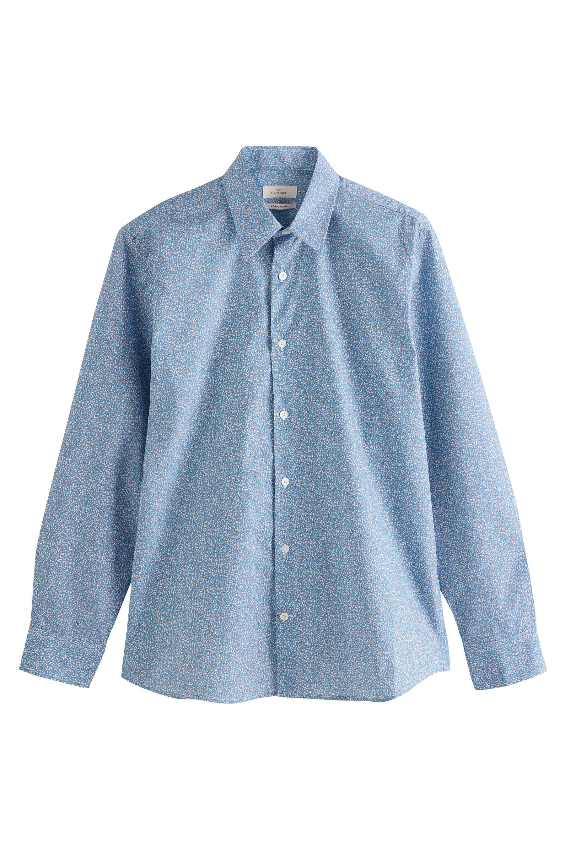 Langarmhemd Anzughemd Liberty aus 100 % Baumwolle