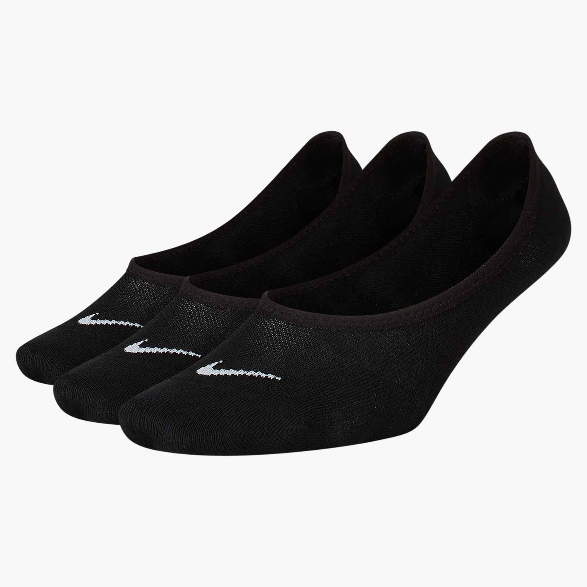 Nike Funktionssocken 3PPK WOMEN'S LIGHTWEIGHT FOOTIE für sportliche Aktivitäten und Fitness, mit Mesh-Einsätzen