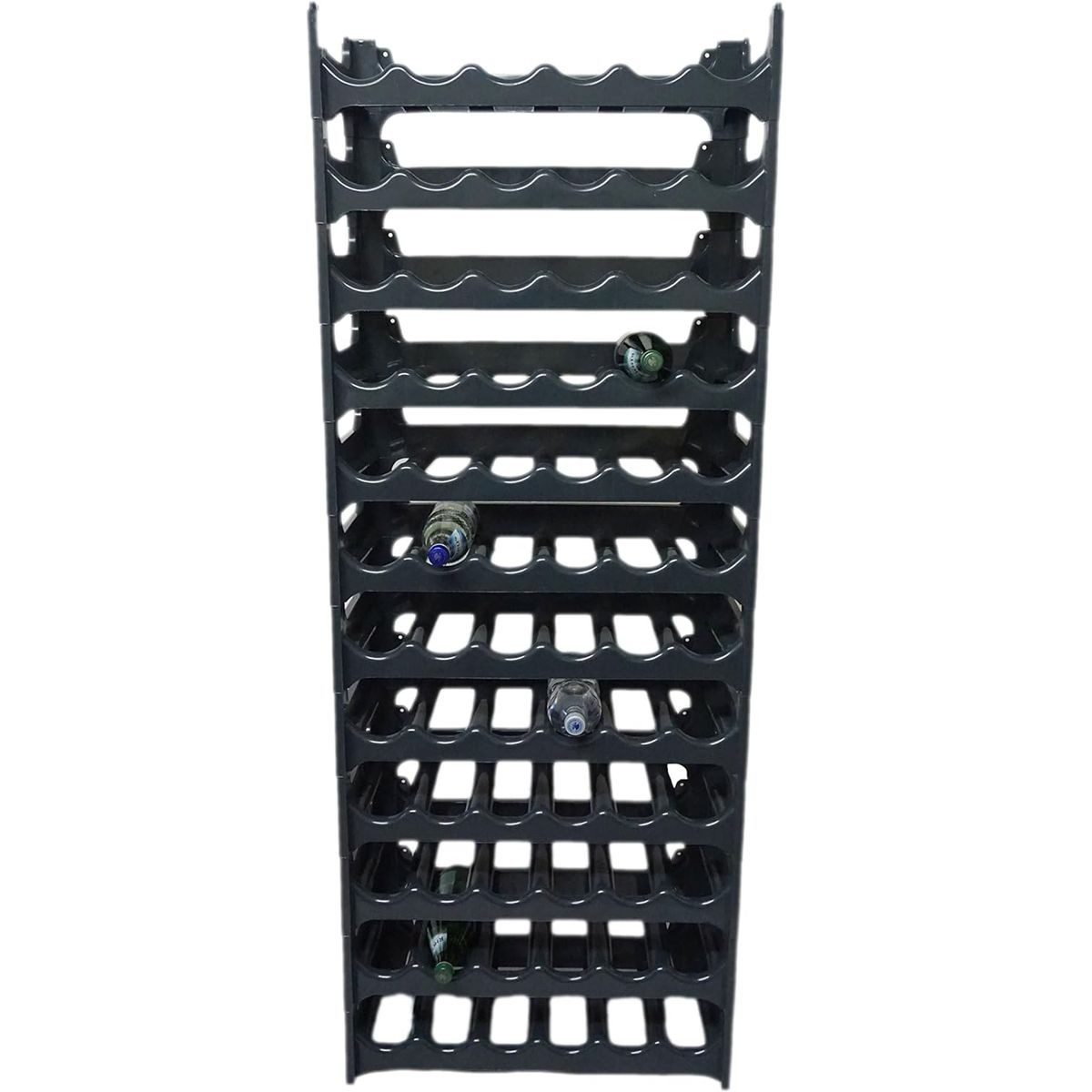 Novaliv Weinregal 4008874293609-006-12xStuck, 12x Homestyle Flaschenregal Weinregal Anthrazit aus stabilem Kunststof