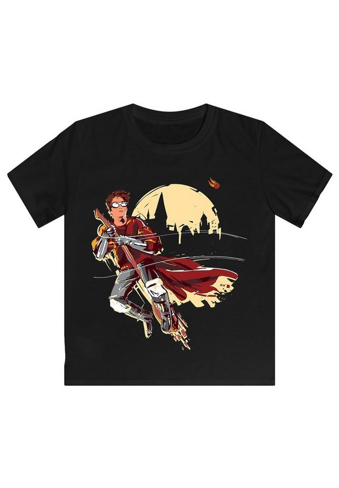 F4NT4STIC T-Shirt Harry Potter Quidditch Sucher Print