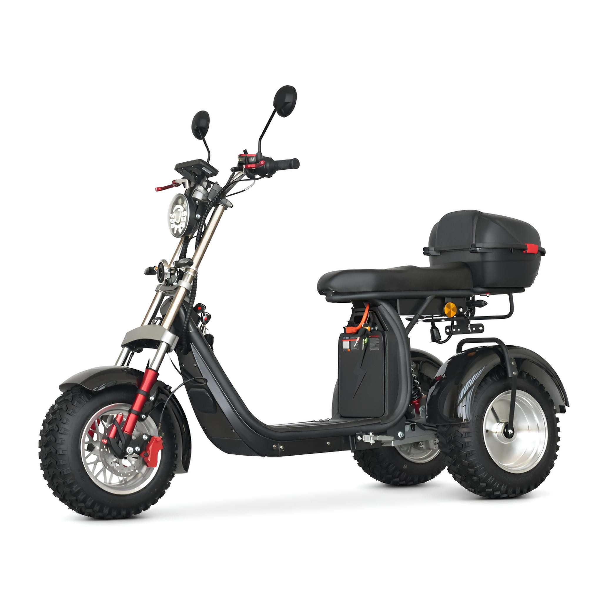 TZIpower E-Motorroller E-Trike mit Straßenzulassung 2000W 60V 55AH 45km/h COC EEC, 4000 W, 45 km/h