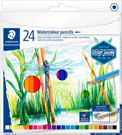 STAEDTLER Aquarellstifte Watercolour Buntstifte, (24-tlg), 24 Teile