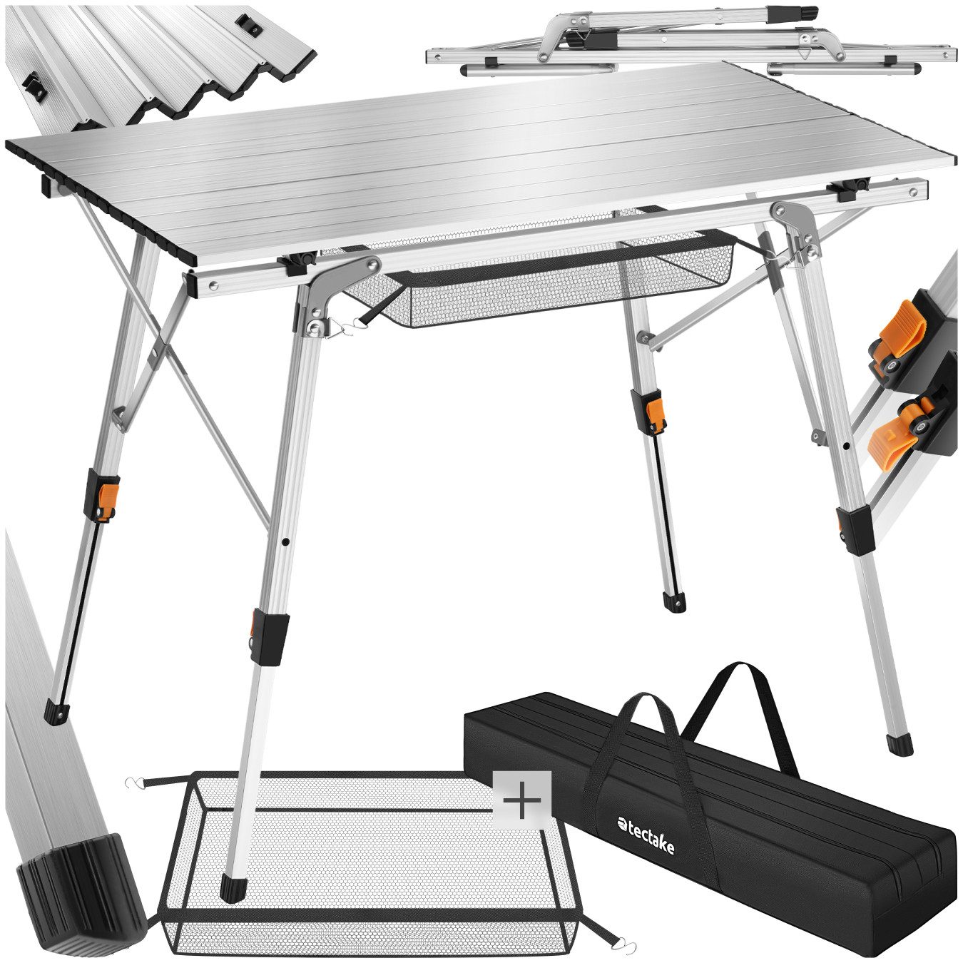 tectake Campingtisch Tina (1-St., 1 tlg), Stabiler Campingtisch mit praktis günstig online kaufen