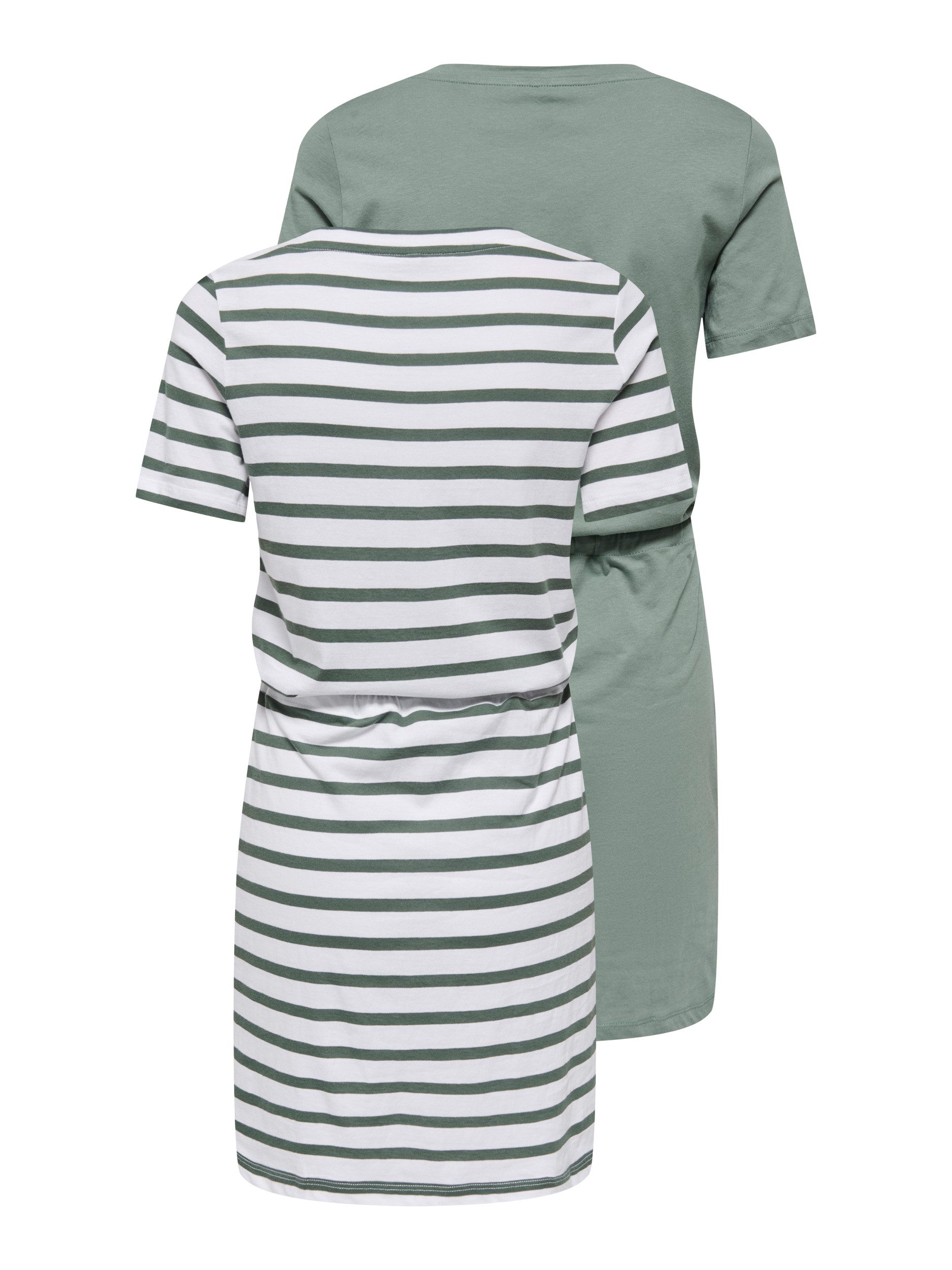 ONLY CARMAKOMA Jerseykleid CARHAPPY LIFE S/S DRESS 2-PACK JRS ZL (Packung, günstig online kaufen