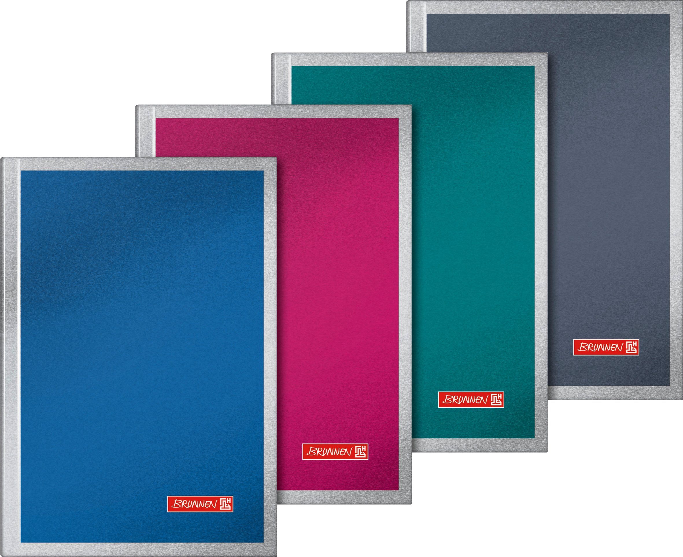 BRUNNEN Formularblock BRUNNEN 105597003 Notizbuch Metallic A6 unliniert