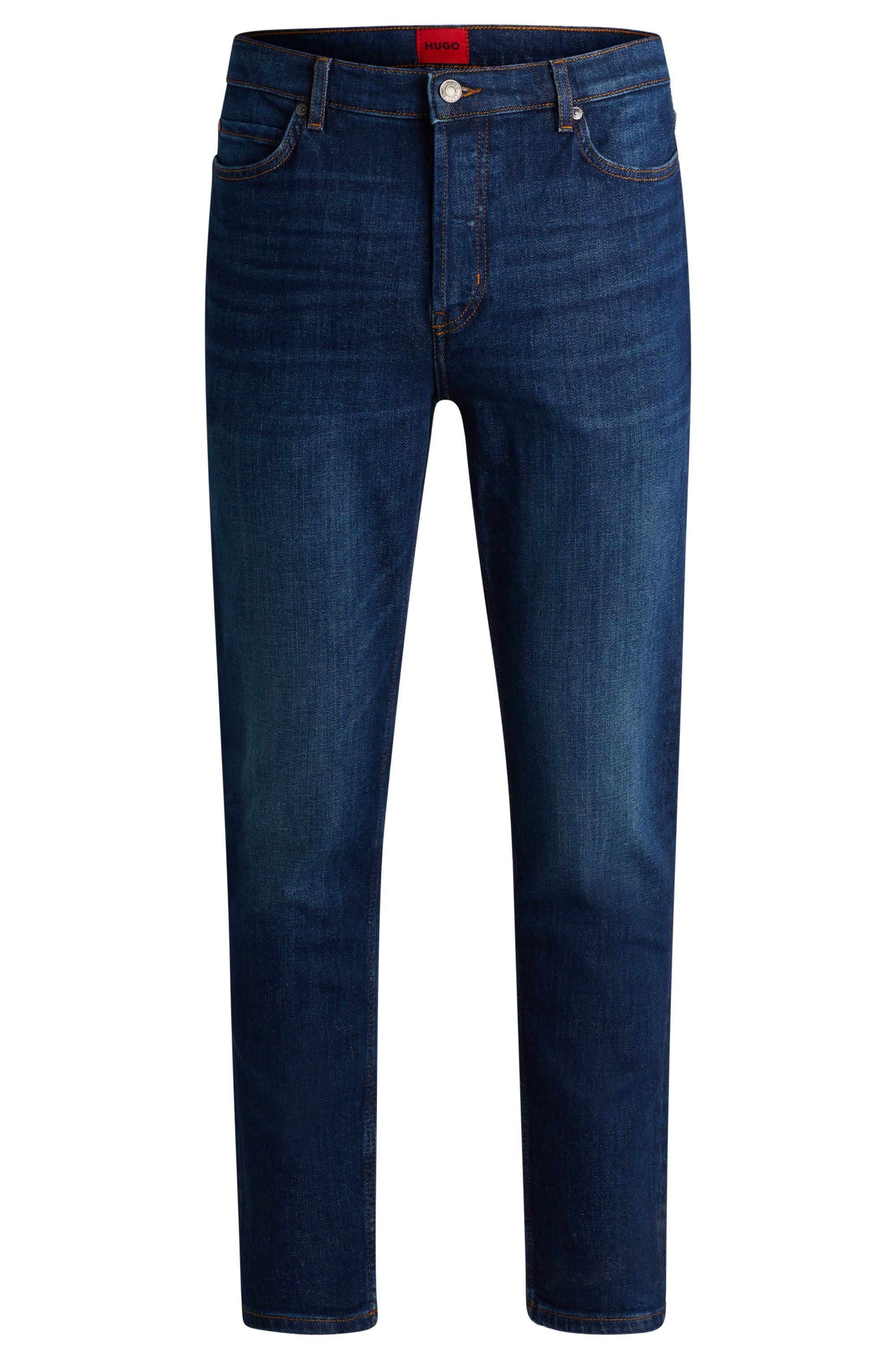 HUGO Tapered-fit-Jeans HUGO 634 aus Stretch-Denim, mit Knopfleiste – Bild 4 von 5