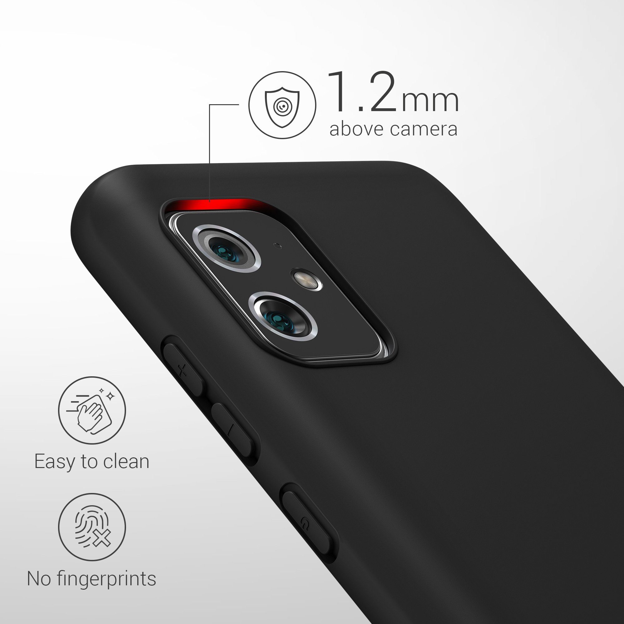 kwmobile Handyhülle Hülle für ASUS Zenfone 8, Hülle Silikon - Soft Handyhülle - Handy Case Cover