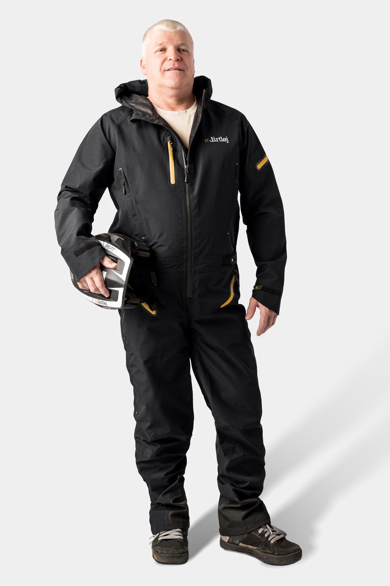 Dirtlej Regenoverall dirtsuit core edition loose cut V2.0 graphite/honey keine abnehmbaren Beine