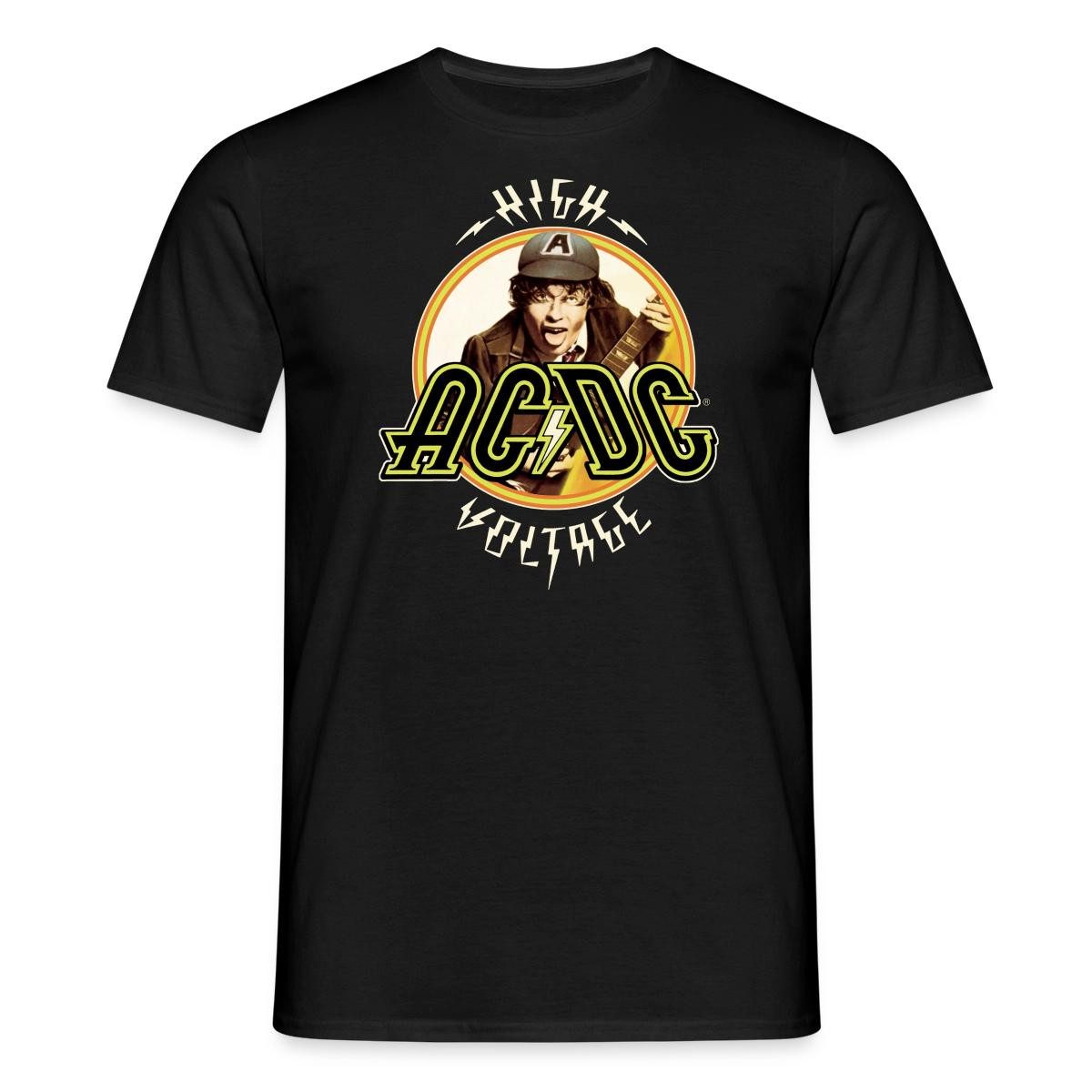 Spreadshirt T-Shirt AC/DC Logo High Voltage Angus Young Männer T-Shirt (1-tlg)