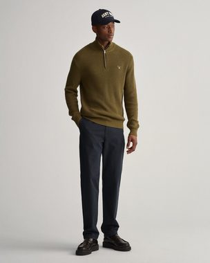 Gant Strickpullover D2. COTTON WOOL RIB HALF ZIP