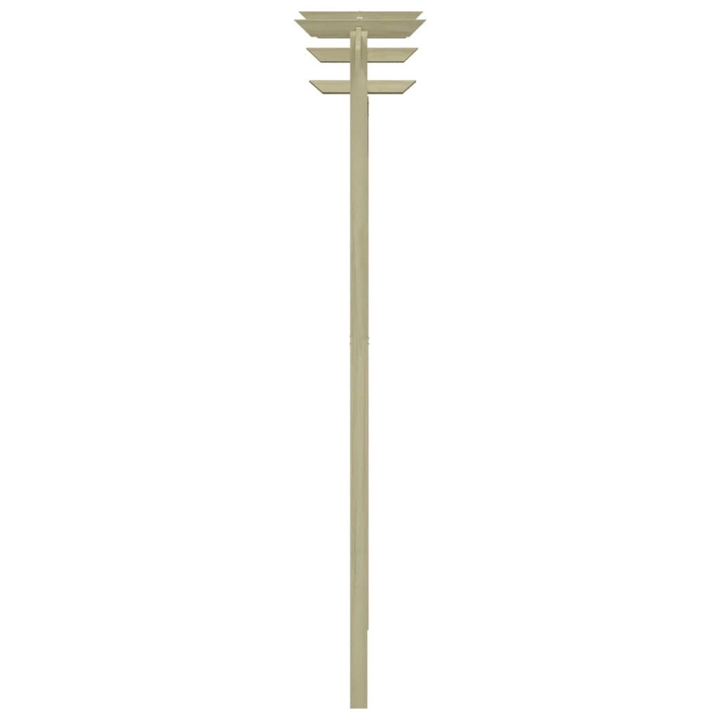 vidaXL Pergola Garten-Pergola Kiefernholz Imprägniert 180x210x40 cm, BxTxH: 180x210x40 cm