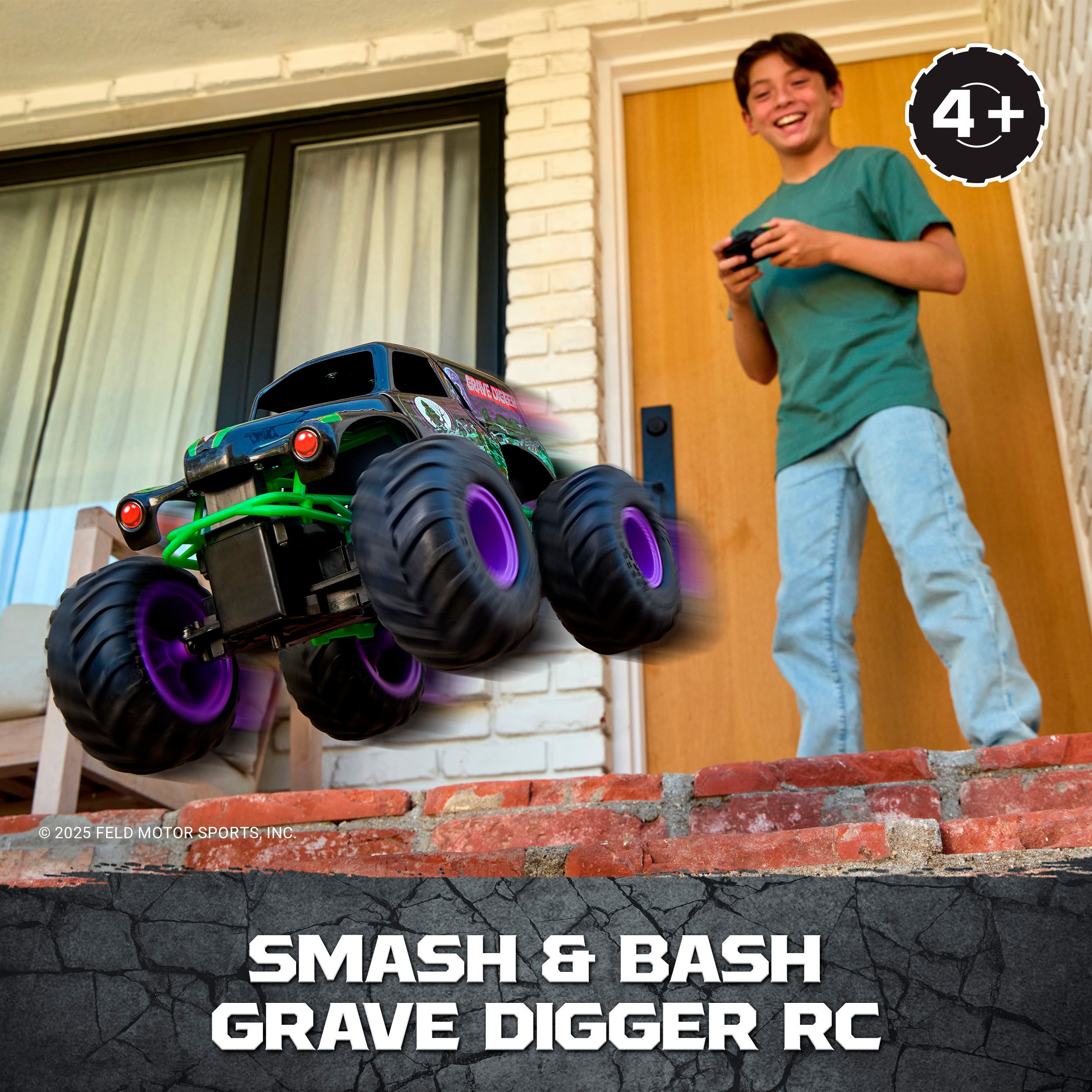 Spin Master RC-Monstertruck Monster Jam - Smash 'n Bash Grave Digger