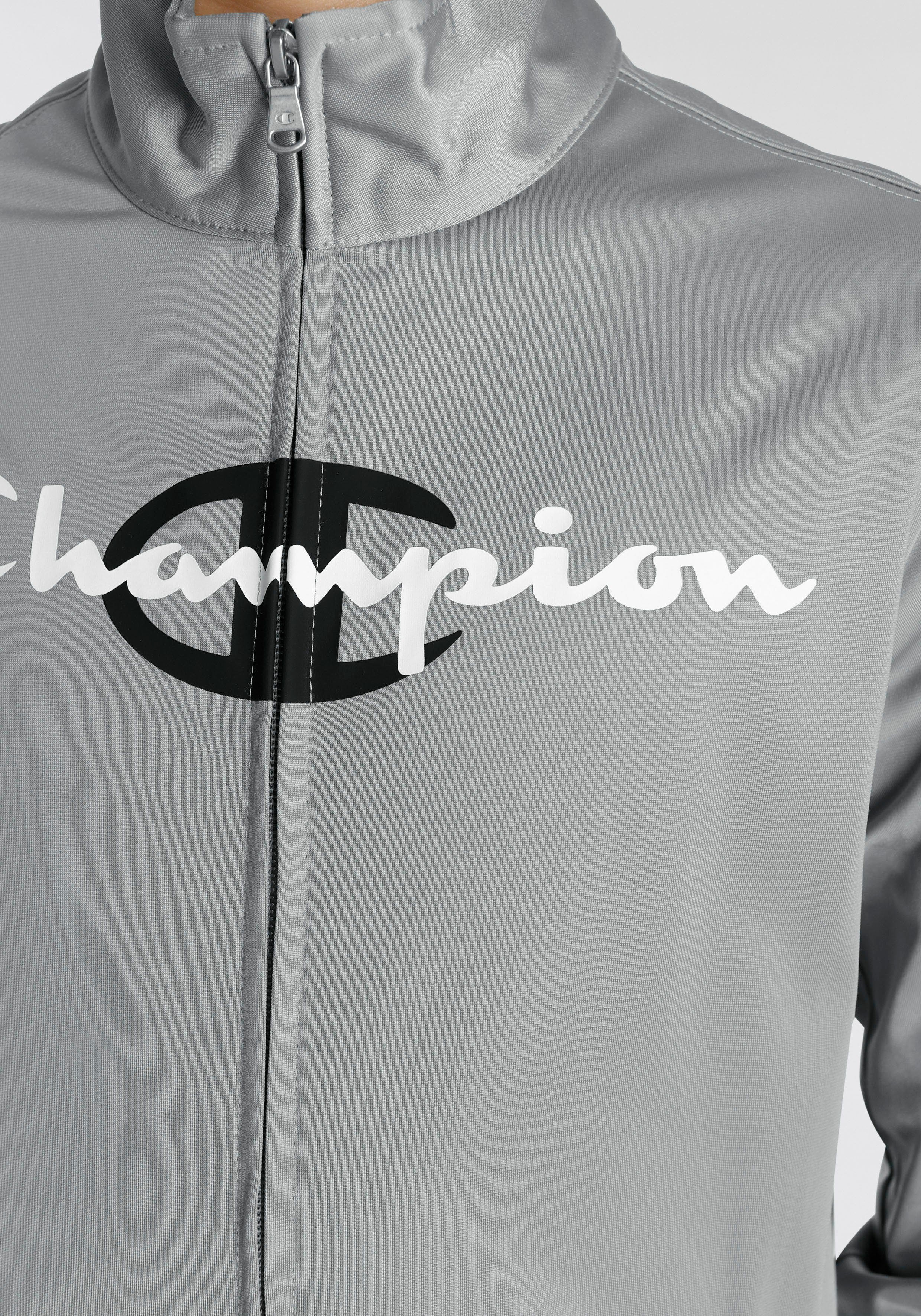Champion Trainingsanzug Full für Kinder Tracksuit hellgrau - Zip (2-tlg)