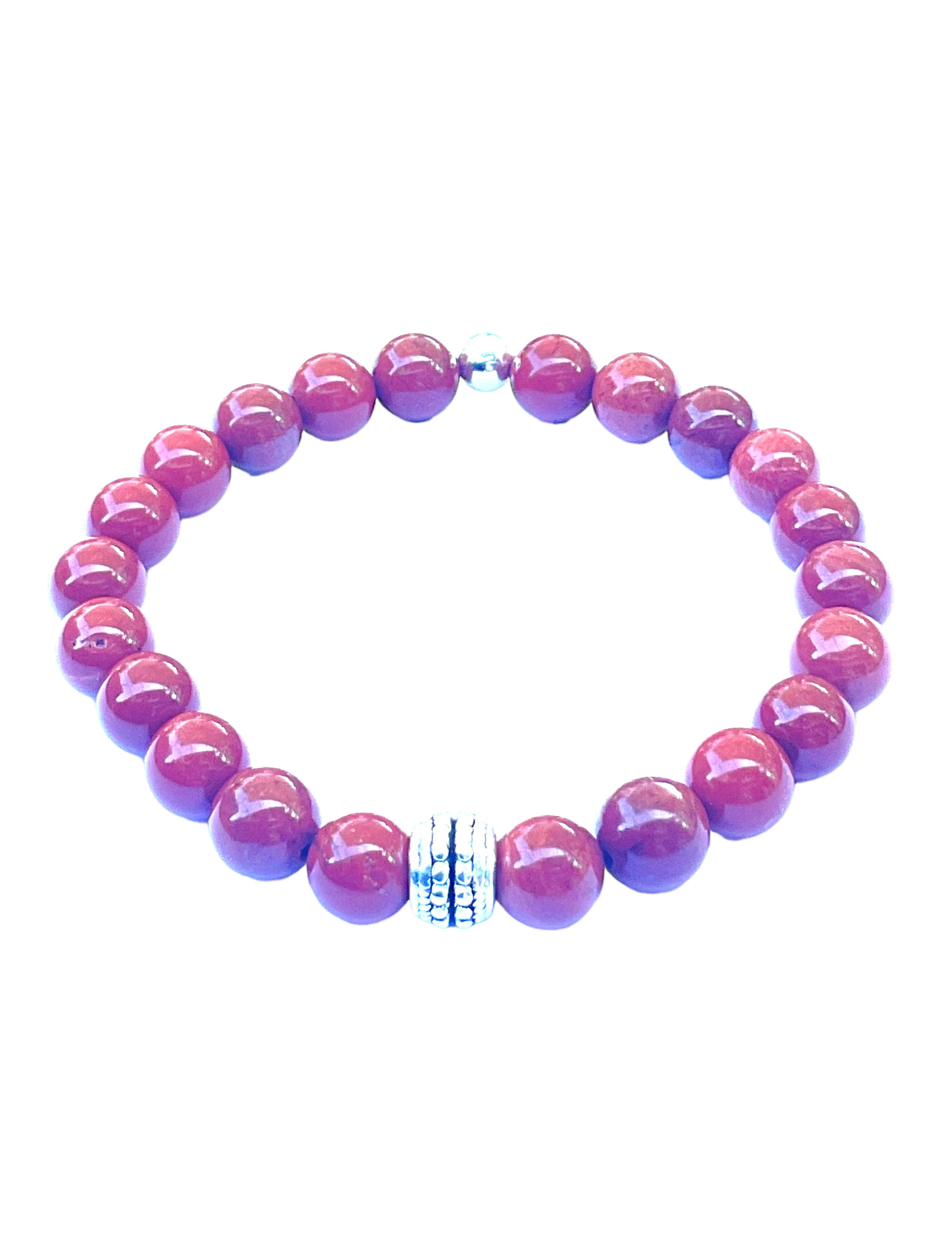 Steinfixx® Perlenarmband Edelsteinarmband aus rotem Jaspis günstig online kaufen
