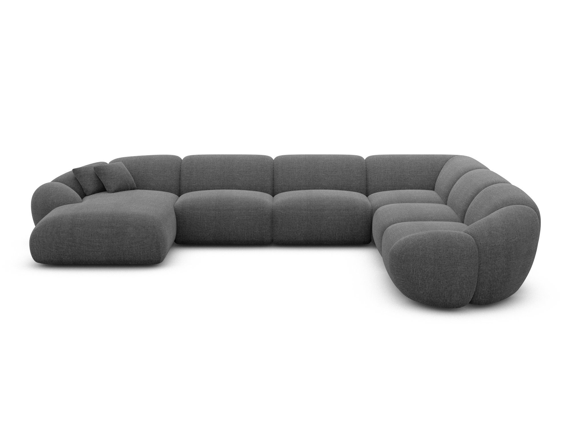 Sofa Dreams Wohnlandschaft Polster Wohnlandschaft Solverde XXL U-Form, Wohnlandschaft, U-Form, Moderne Wohnlandschaft in U-Form, 2 Zierkissen inklusive