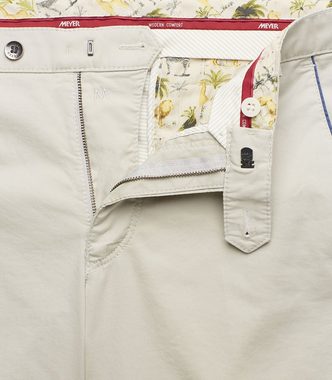 MEYER Regular-fit-Jeans Pima Cotton Chino Modell NEW YORK mit Sicherheitstasche im linken Taschenbeutel