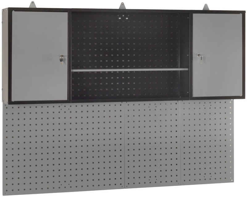 Profiwerk Werkzeugschrank Hängeschrank Norden Breite 160 cm, abschließbar, inkl. praktischer Lochwand