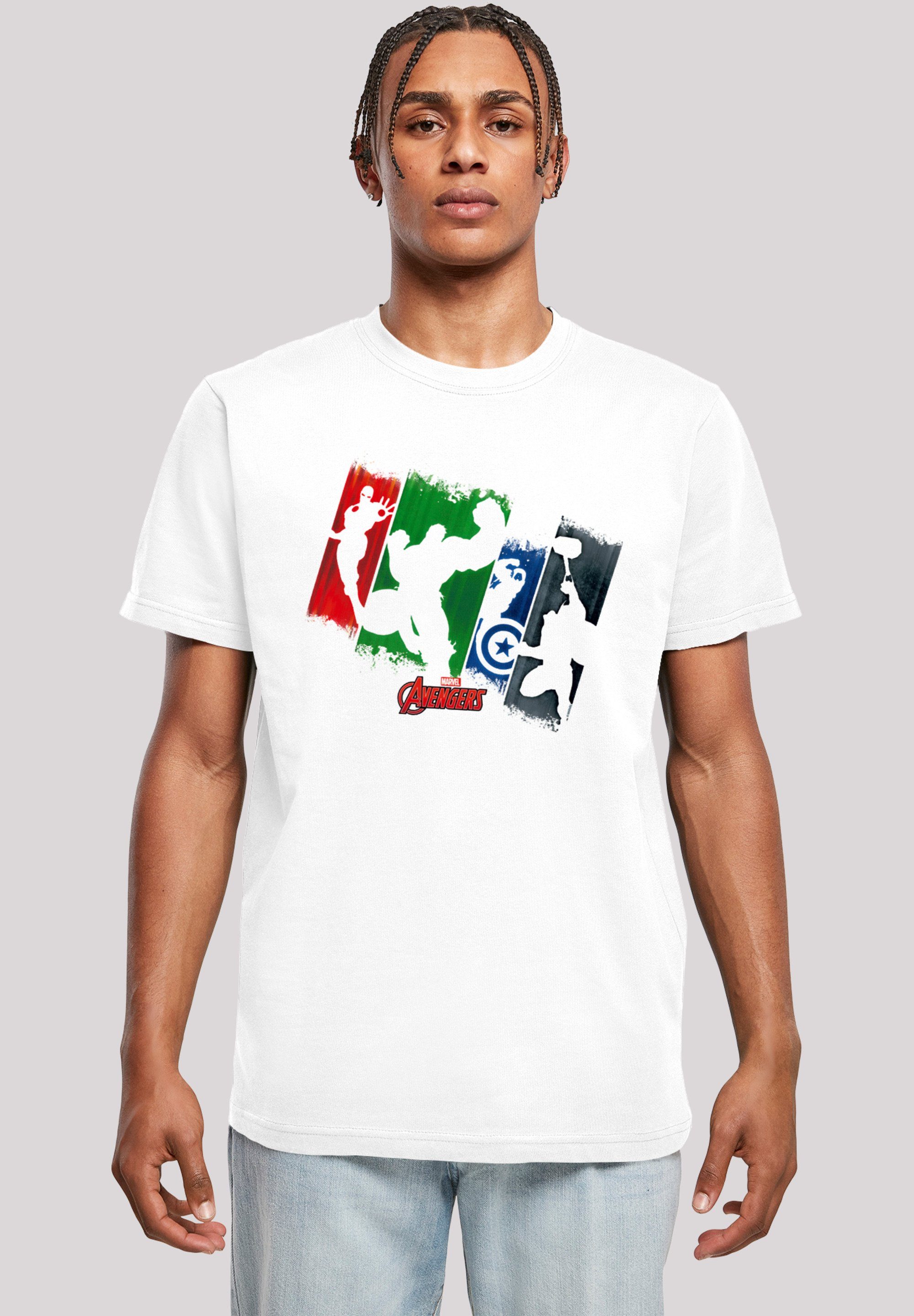 F4NT4STIC T-Shirt 'Marvel Avengers Team Punch Out' Print