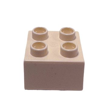LEGO® Spielbausteine LEGO® DUPLO® 2x2 Steine Bausteine Weiß - 3437 NEU! Menge 50x, (Creativ-Set, 50 St), Made in Europe