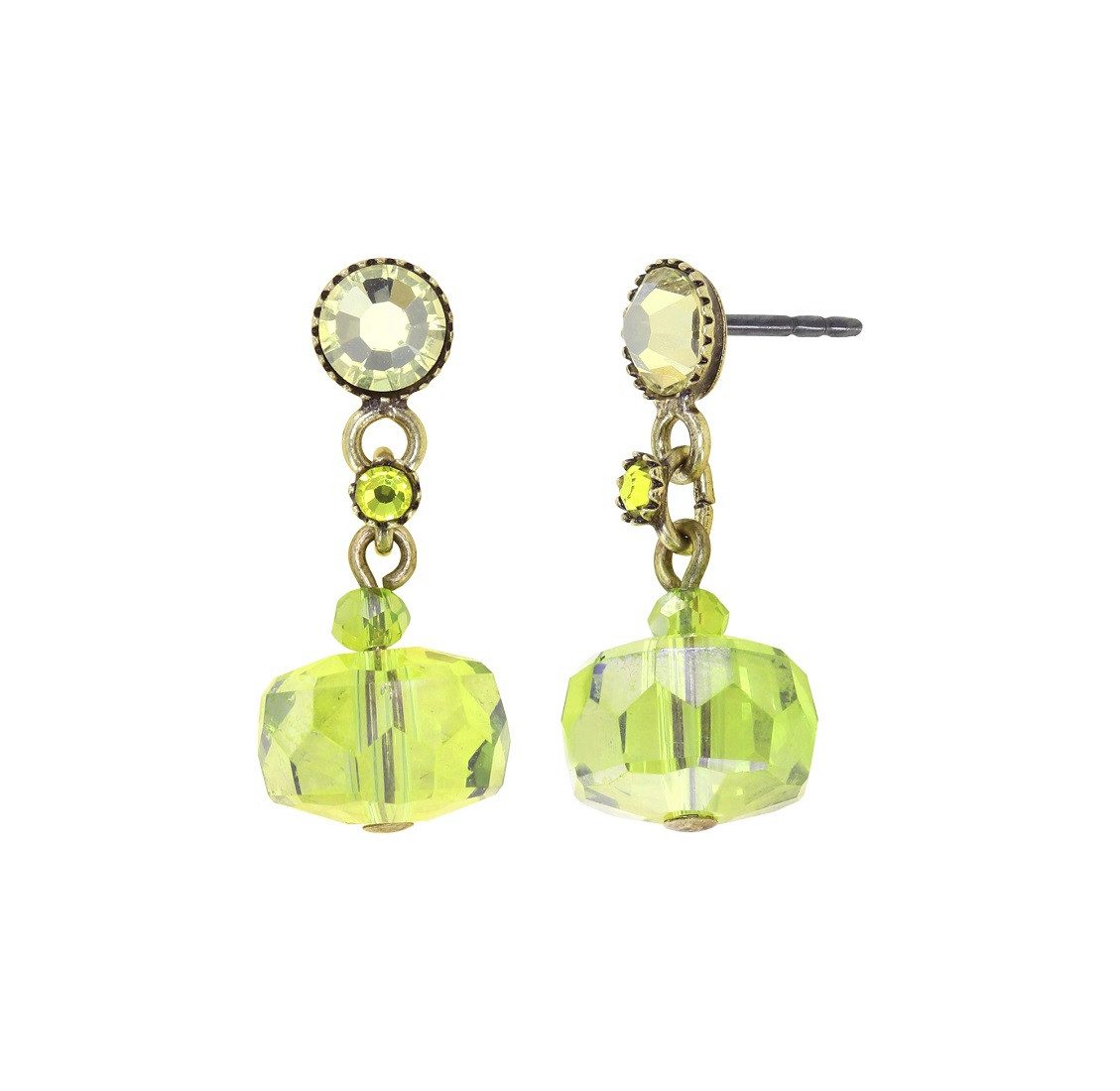 KONPLOTT Paar Ohrstecker Konplott: pendelnde Ohrstecker Bead Snake Jelly