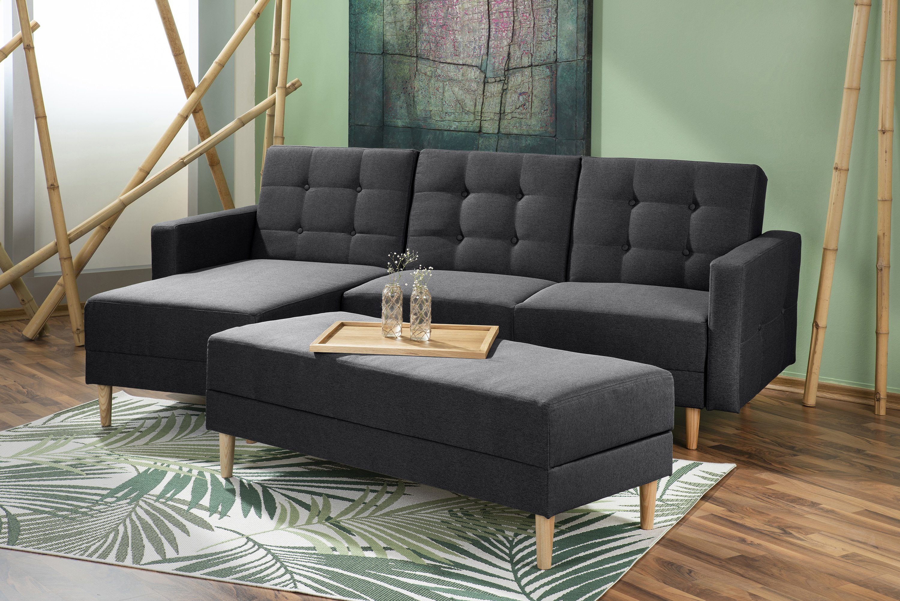 Max Winzer® Sofa Easy mit Funktionssofa Hocker Relax