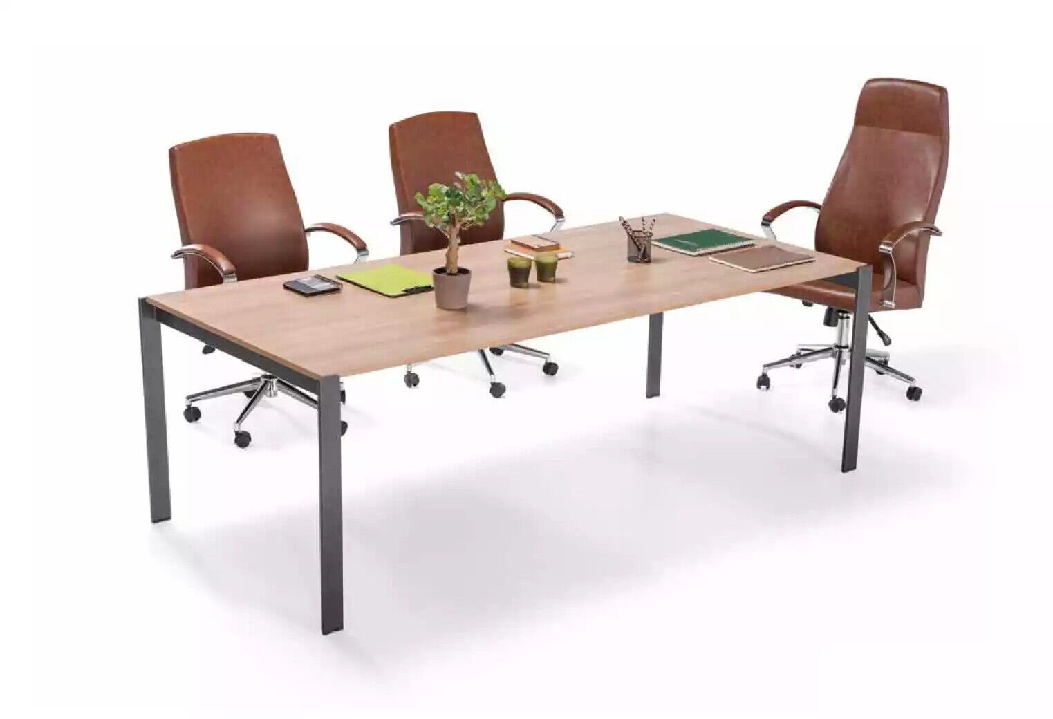 JVmoebel Konferenztisch Moderner Großer Konferenztisch Holz Designer Büro Arbeitszimmer (1-St., 1x nur Konferenztisch), Made in Europa