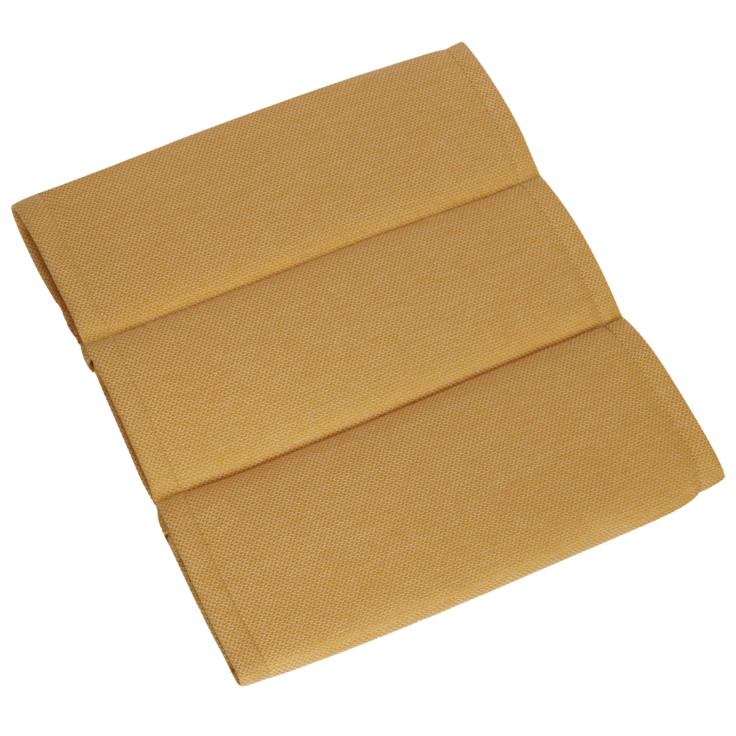 Herlag Hockerauflage Linnea Stuhlauflage, 50x50x3cm leichtes Kissen edles Strukturgewebe
