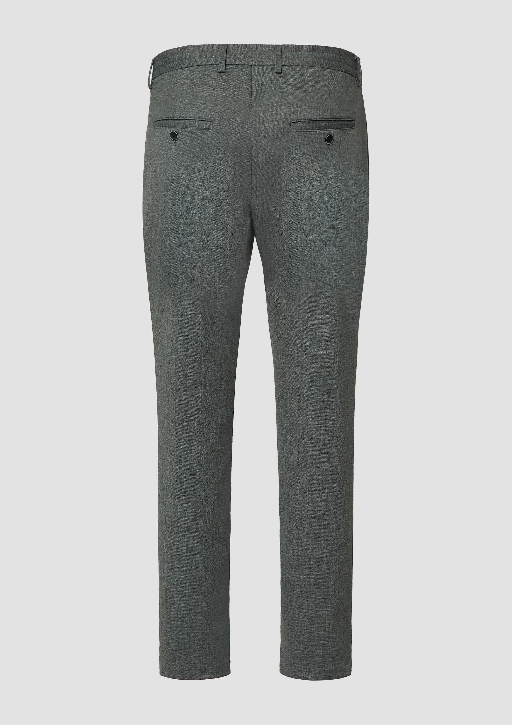 s.Oliver Chinos Anzughose S.OJOGG s.O JOGG: Anzughose im Slim Fit aus fein gemustertem Interlockjersey