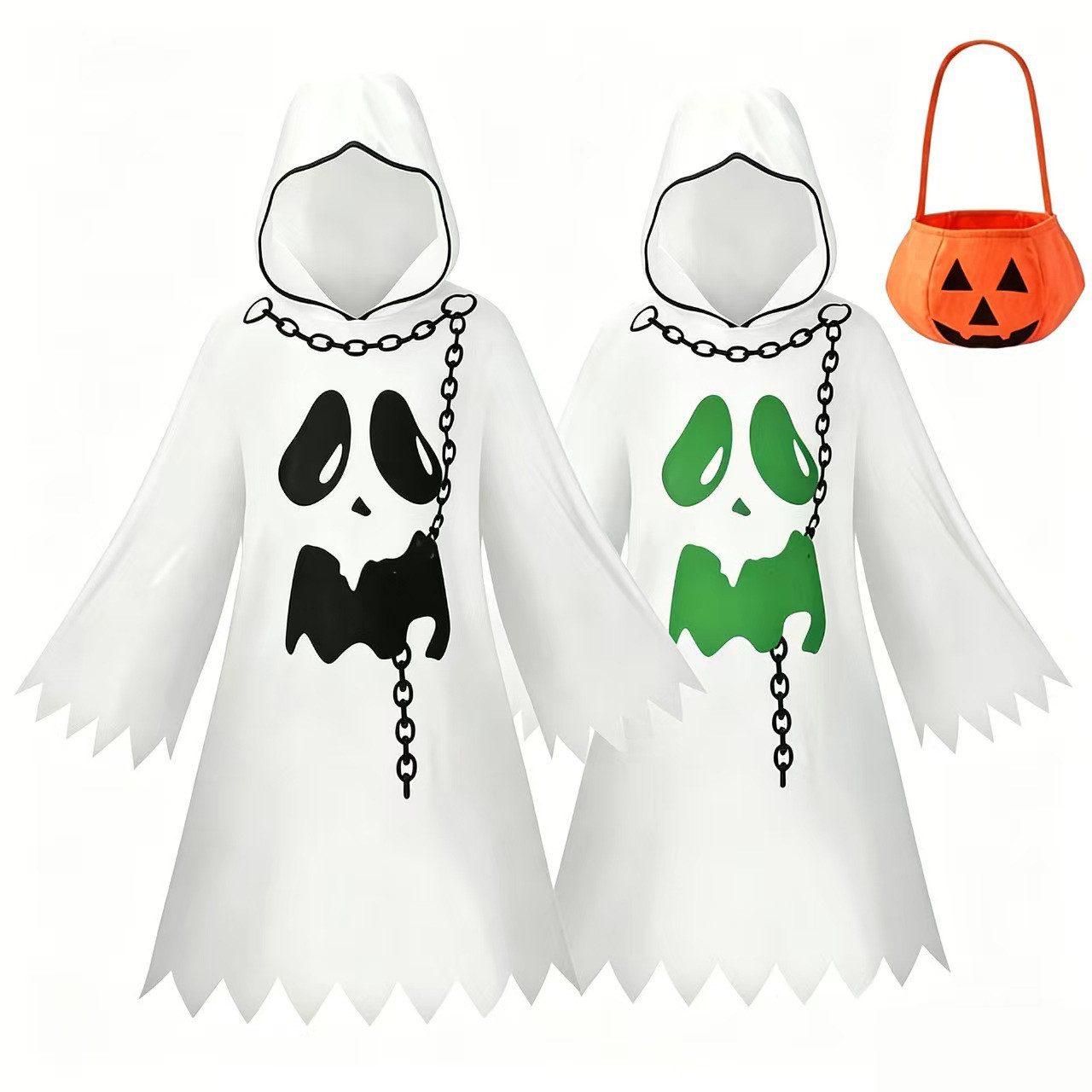Coonoor Kostüm Geister Kostüm Kinder, Gespenst Kostüm für Mädchen Jungen, mit Kapuze, Baby Kleinkinder, Halloween Kinder Geist Kostüm