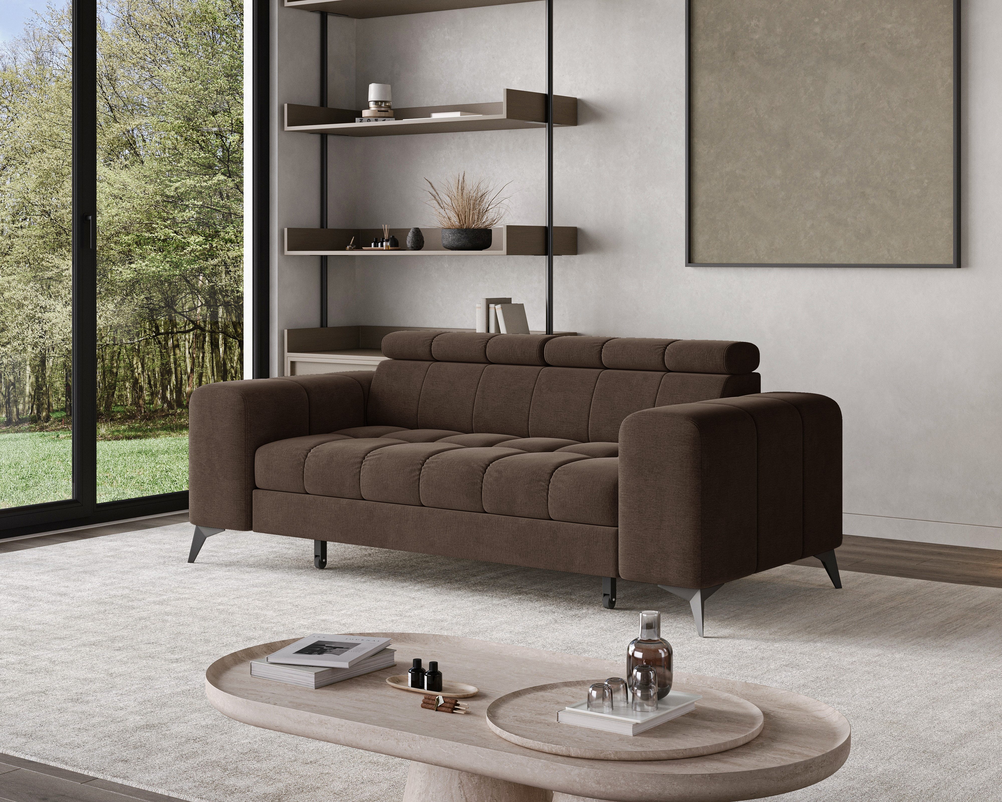 Chilly Möbel Sofa 2-Sitzer – Modern & Gemütlich - 262×74 cm - Monolith 29